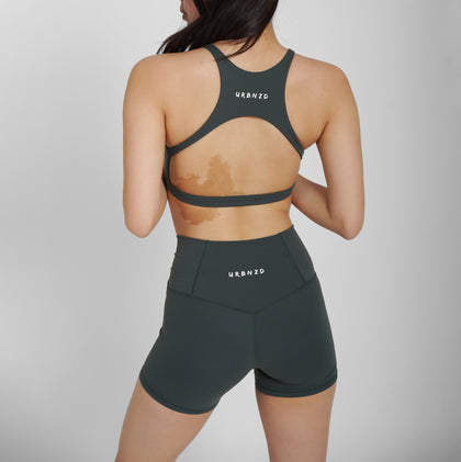 Crossover Booty Shorts (4") - Pine - Urbanized Co. S