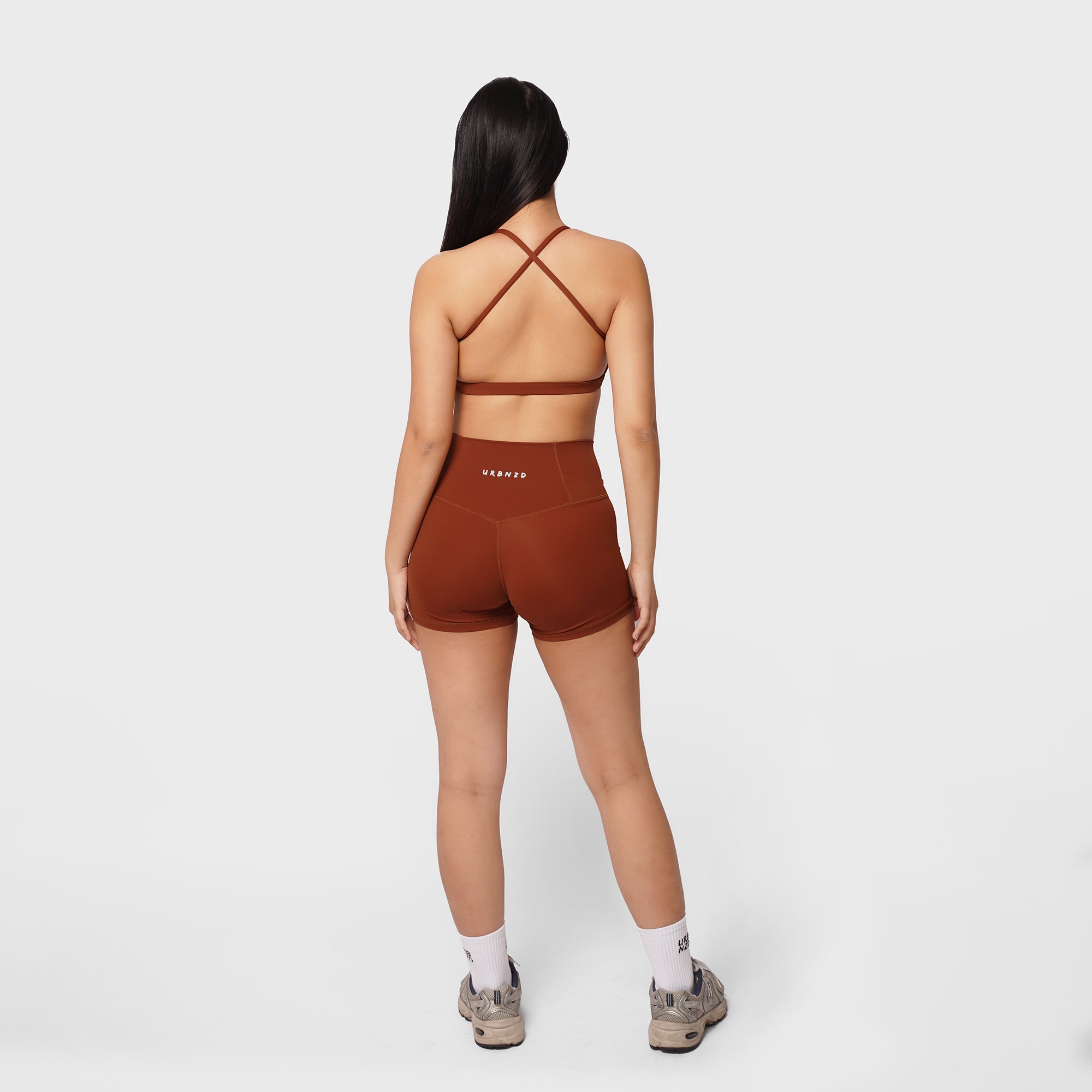 Crossover Booty Shorts (4") - Mars