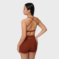 Crossover Booty Shorts (4") - Mars