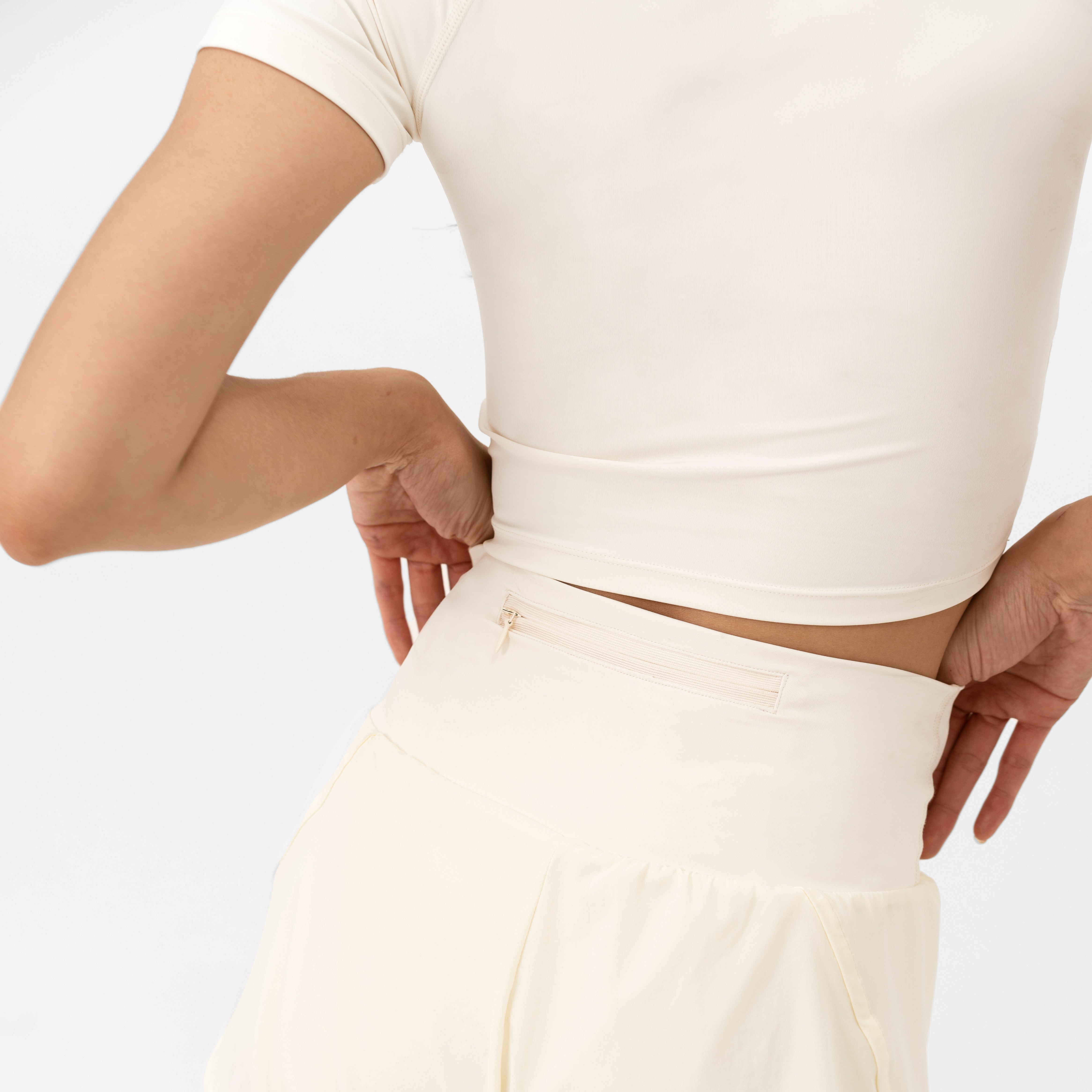 Varsity Sculpt Bra Top - Milk