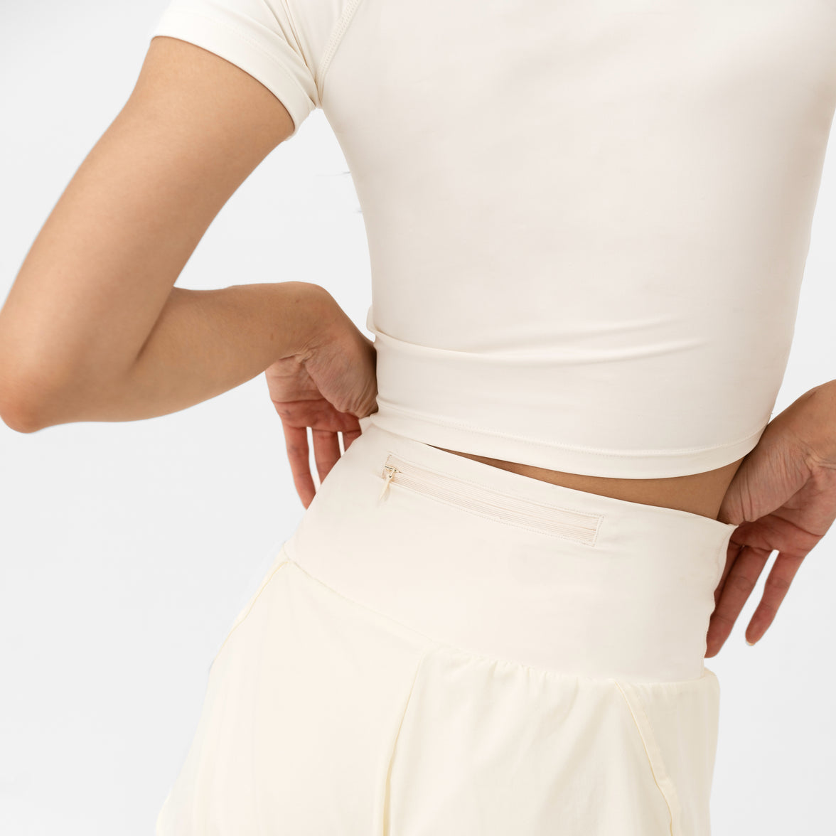 Varsity Sculpt Bra Top - Milk