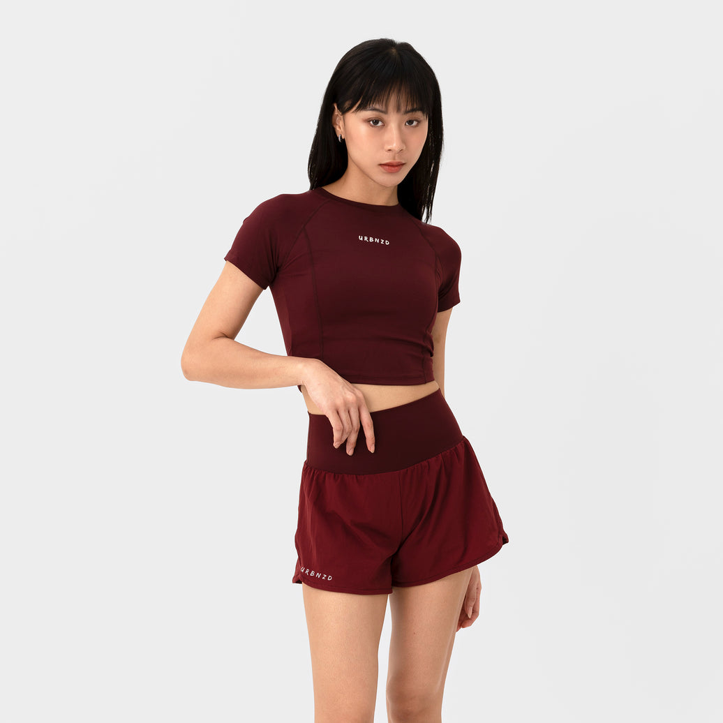 Varsity Sculpt Bra Top - Rouge