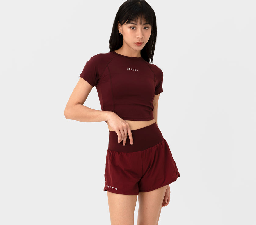 Varsity Sculpt Bra Top - Rouge