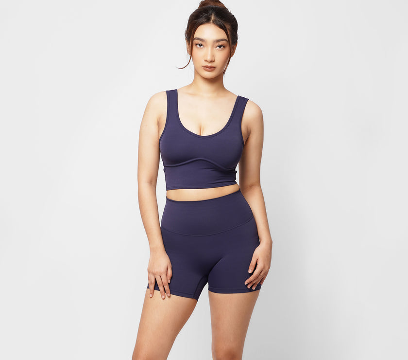 Form Longline Bra - Midnight