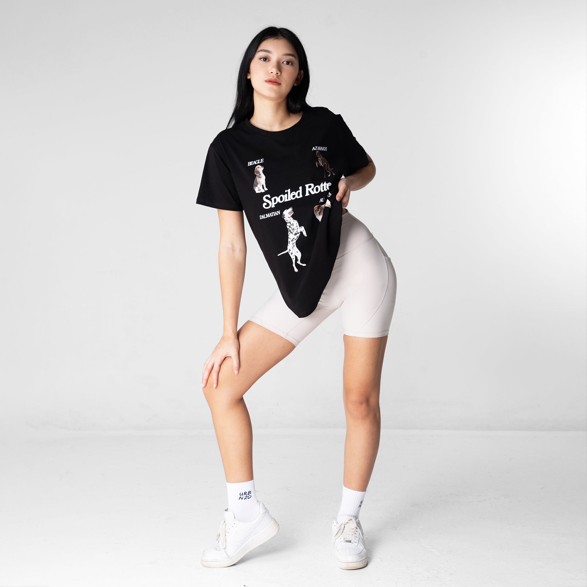 Spoiled Rotten Dog Oversized Tee - Black - Urbanized Co. S