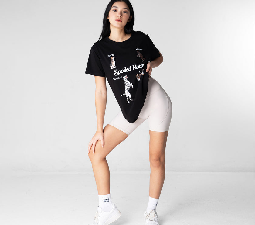 Spoiled Rotten Dog Oversized Tee - Black - Urbanized Co. S
