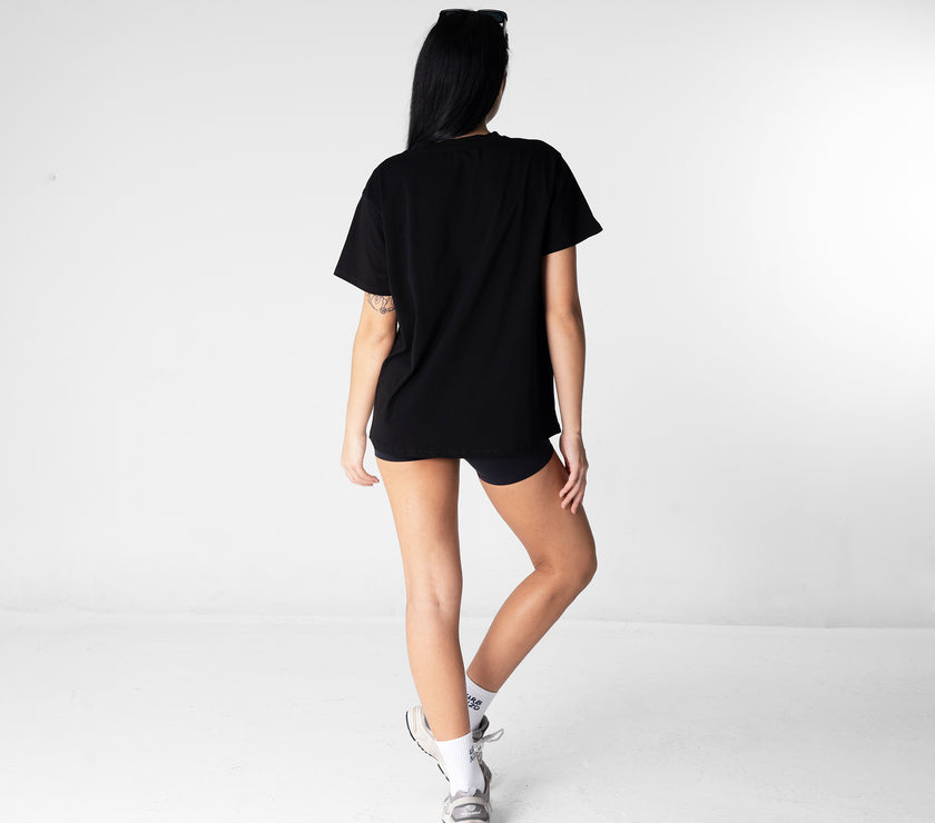 Spoiled Rotten Cat Oversized Tee - Black - Urbanized Co. S