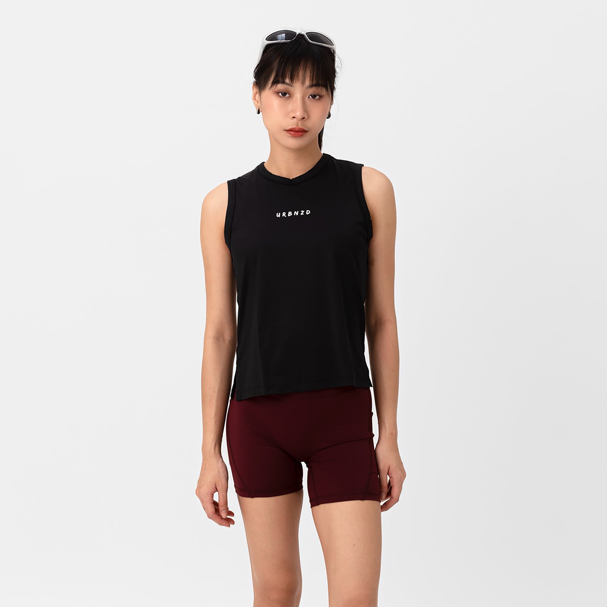 Classic Loose Crop Tank - Black