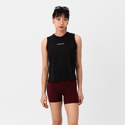 Classic Loose Crop Tank - Black