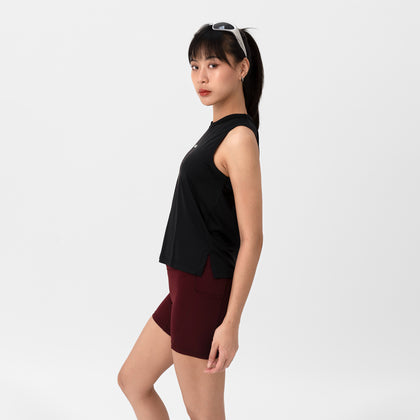 Classic Loose Crop Tank - Black