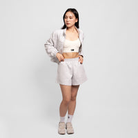 Urbnzd Classic Slack Shorts - Snow Marl