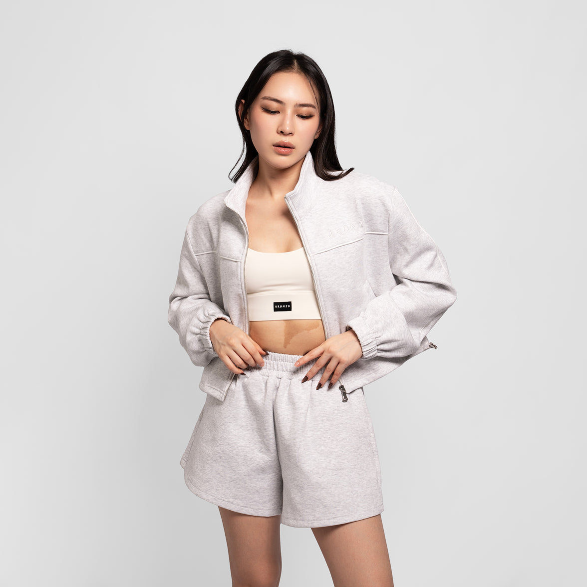 Formula Crop Jacket - Snow Marl