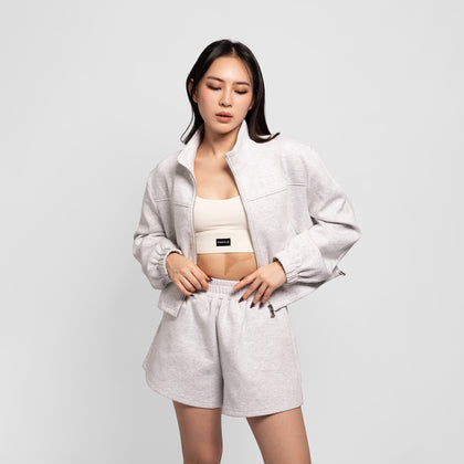 Urbnzd Classic Slack Shorts - Snow Marl