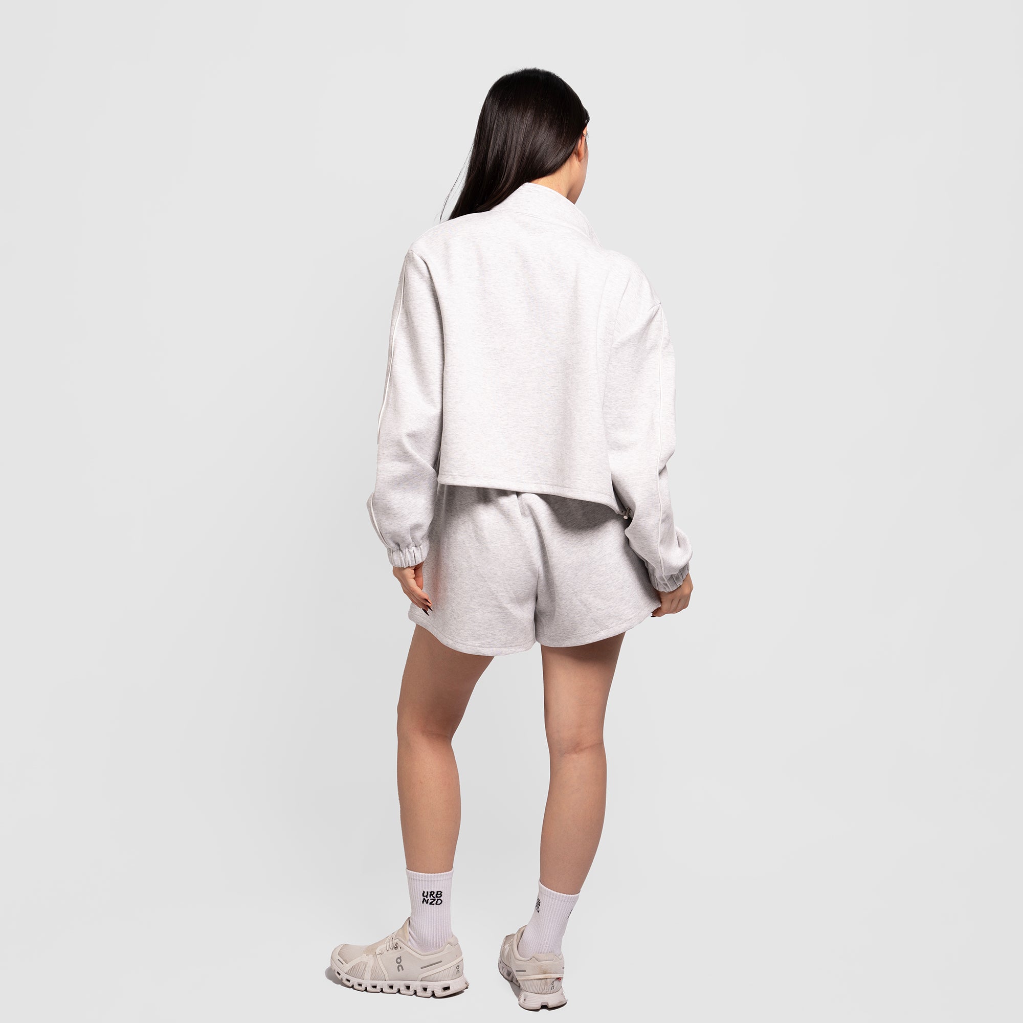 Urbnzd Classic Slack Shorts - Snow Marl