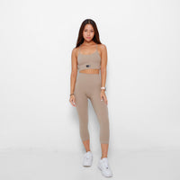 Revitalise 7/8 Highrise Leggings - Oat - Urbanized Co. S