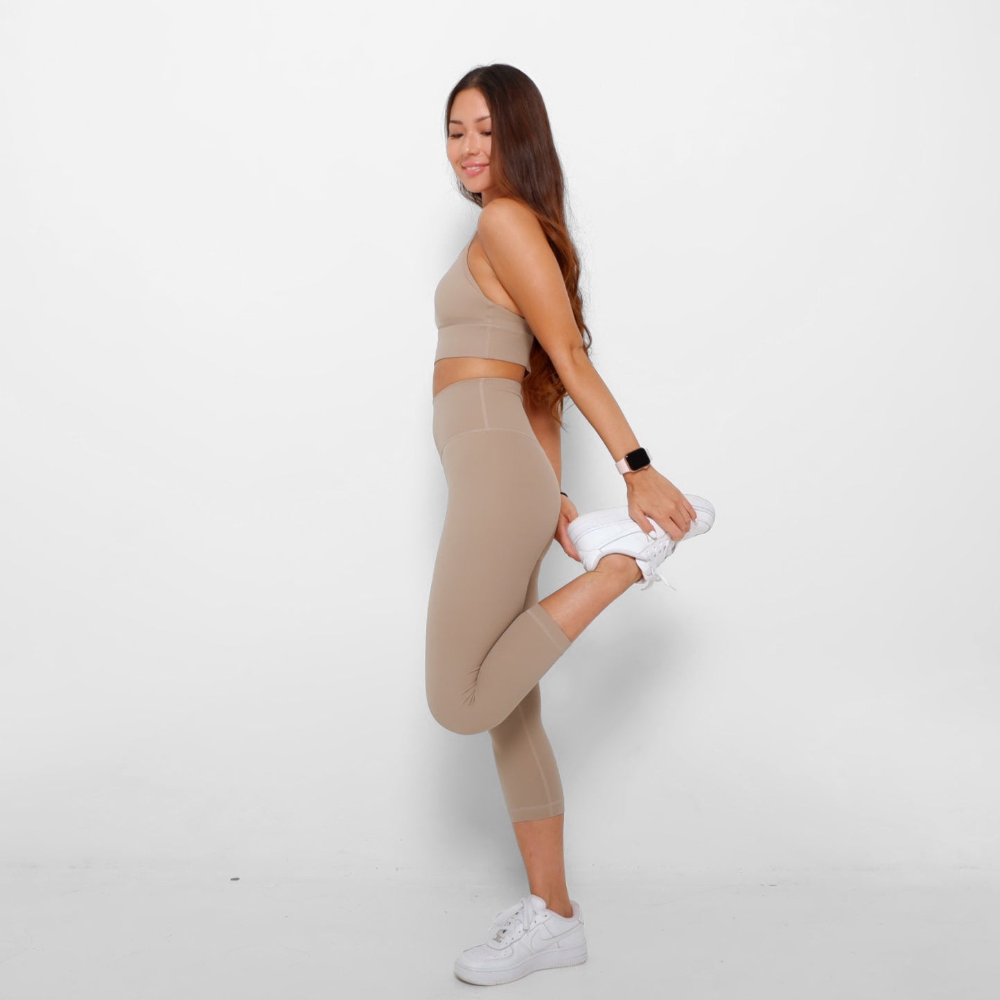 Revitalise 7/8 Highrise Leggings - Oat - Urbanized Co. S