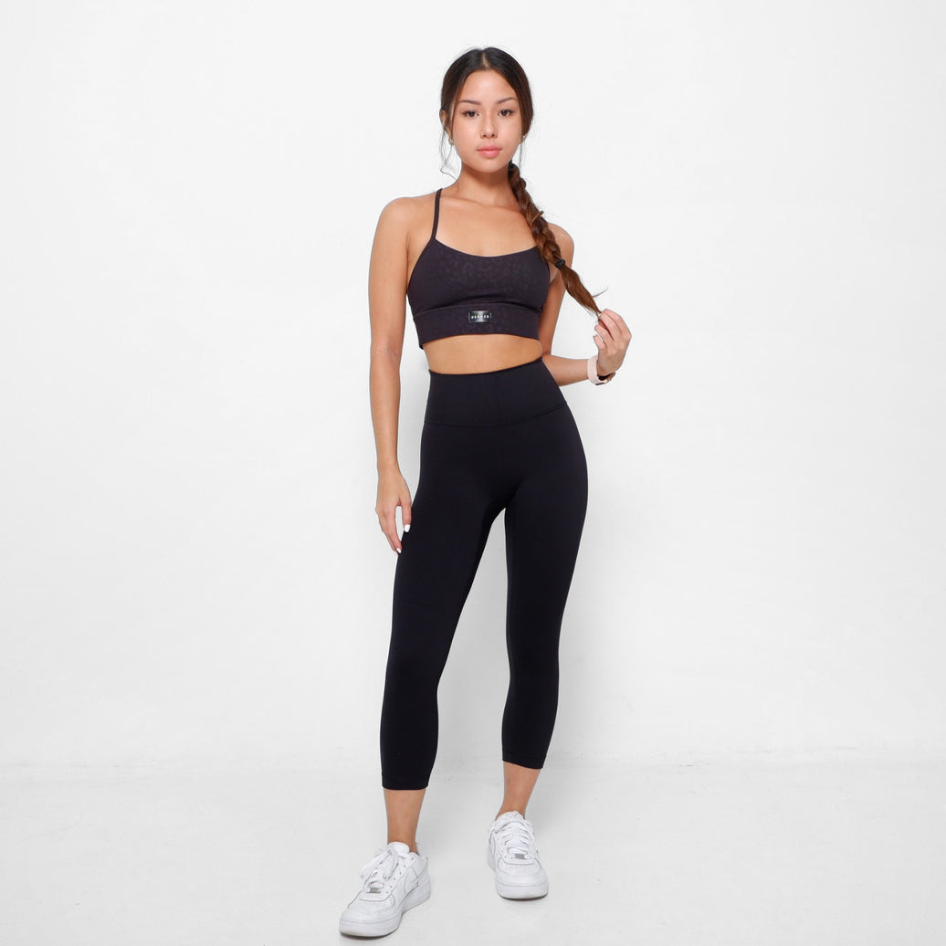 Revitalise 7/8 Highrise Leggings - Black - Urbanized Co. S