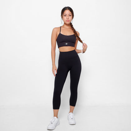 Revitalise 7/8 Highrise Leggings - Black - Urbanized Co. S