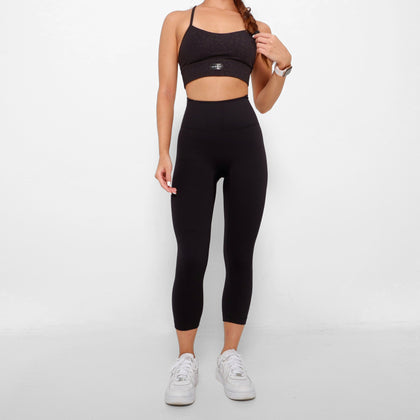 Revitalise 7/8 Highrise Leggings - Black - Urbanized Co. S