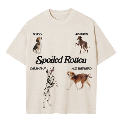 Spoiled Rotten Dog Oversized Tee - Cream - Urbanized Co. S
