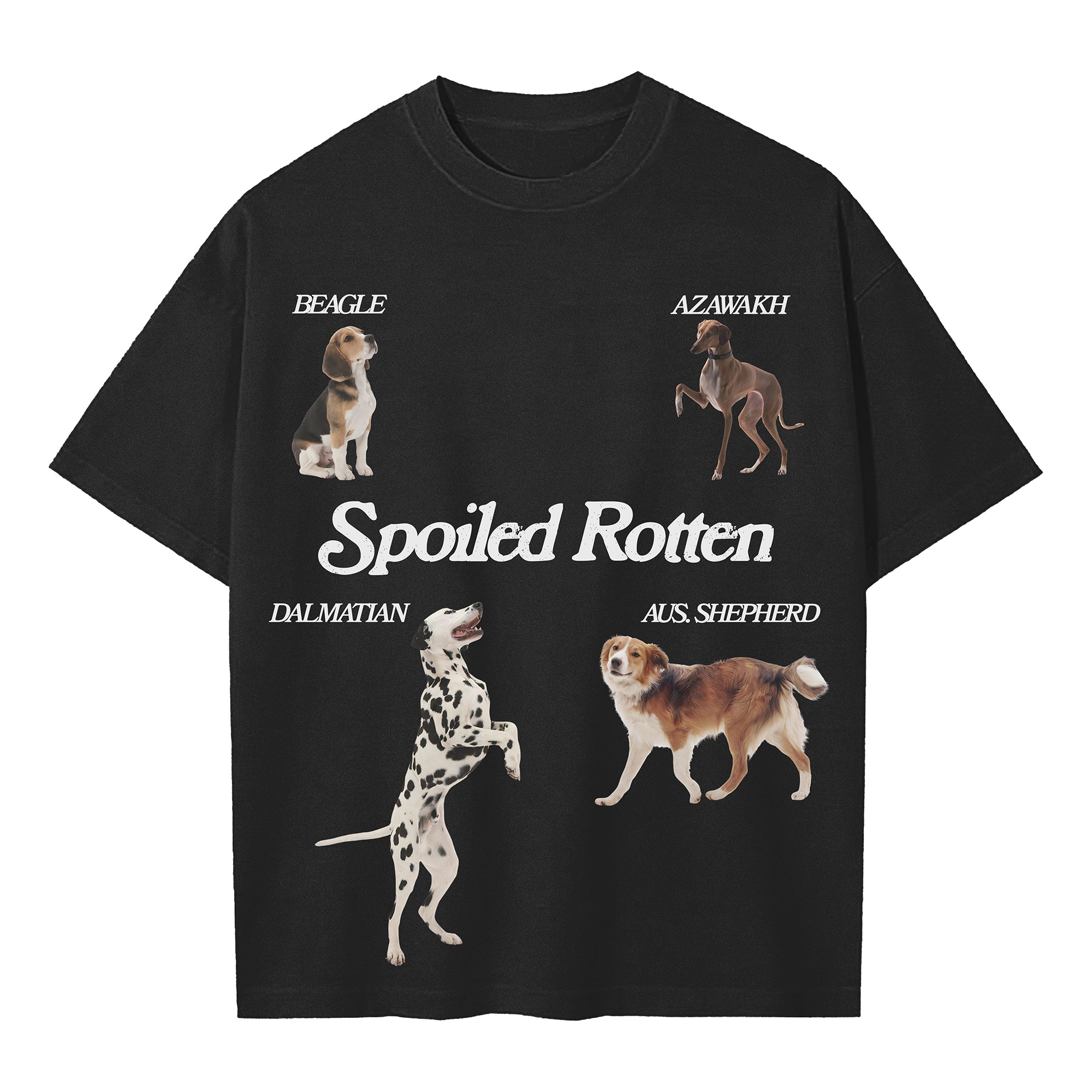Spoiled Rotten Dog Oversized Tee - Black - Urbanized Co. S