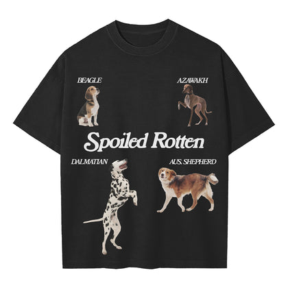 Spoiled Rotten Dog Oversized Tee - Black - Urbanized Co. S