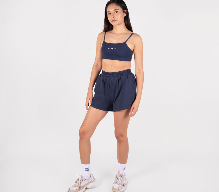 Relaxed Cotton Shorts - Midnight - Urbanized Co. S