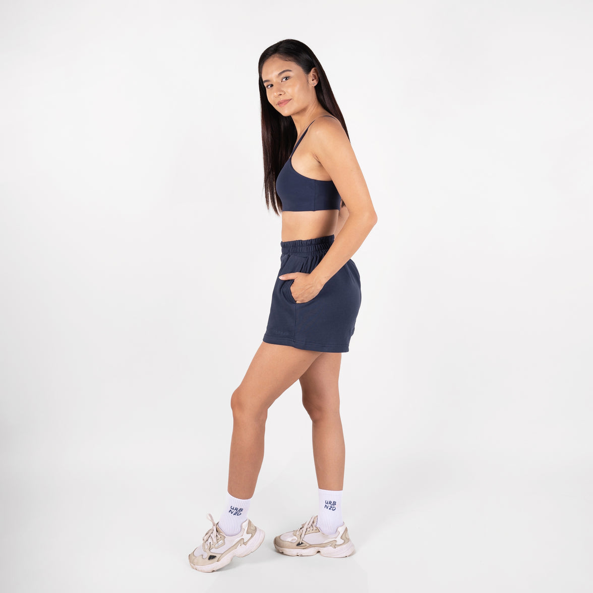 Relaxed Cotton Shorts - Midnight - Urbanized Co. S