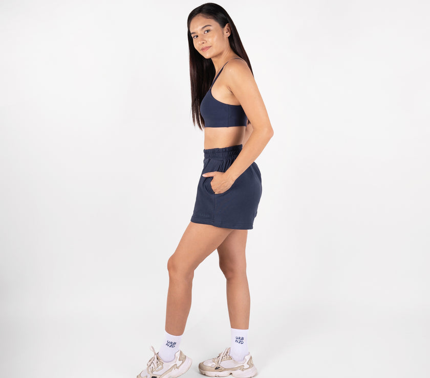 Relaxed Cotton Shorts - Midnight - Urbanized Co. S