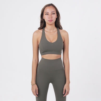 Rylie Racerback Bra - Forest - Urbanized Co. S