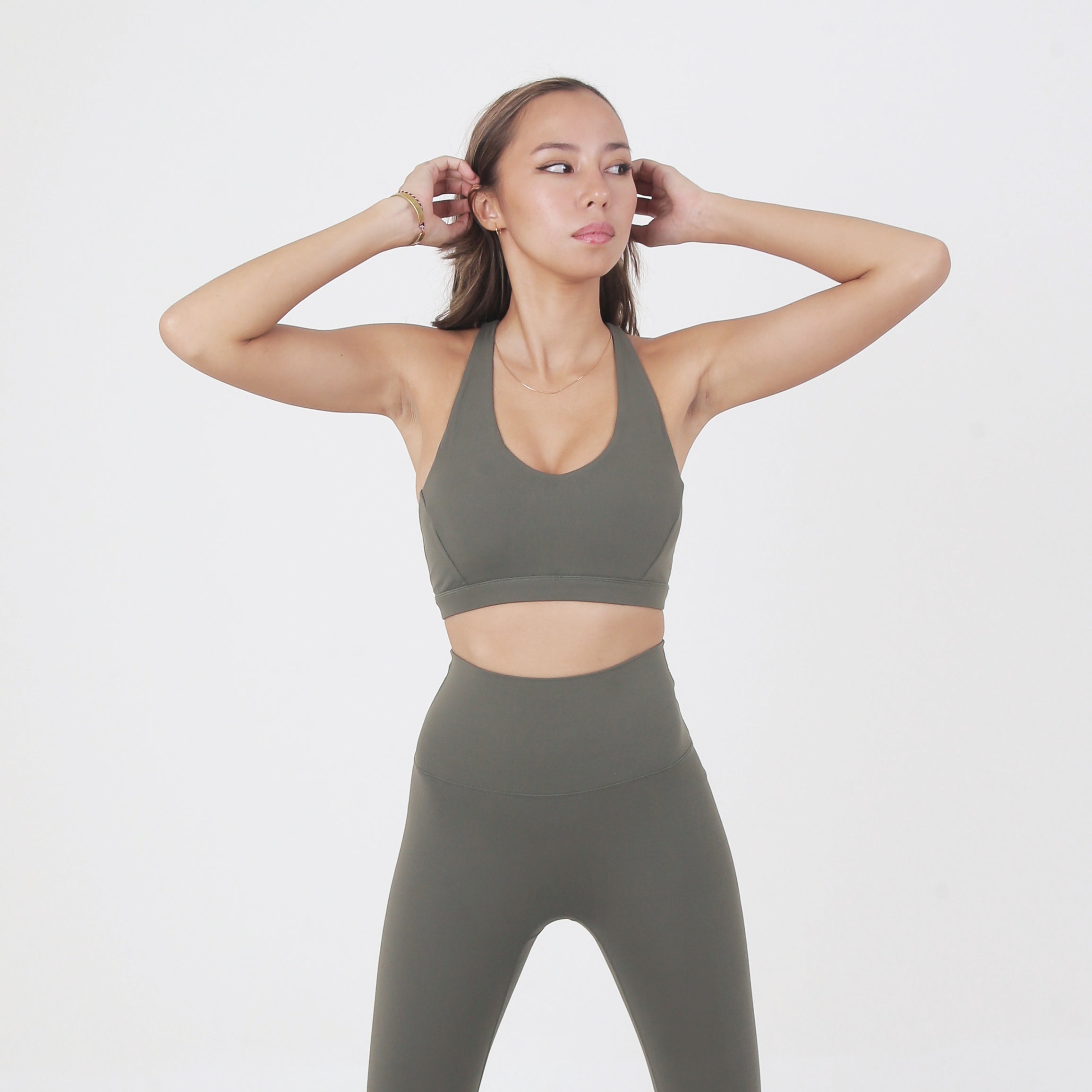 Rylie Racerback Bra - Forest - Urbanized Co. S