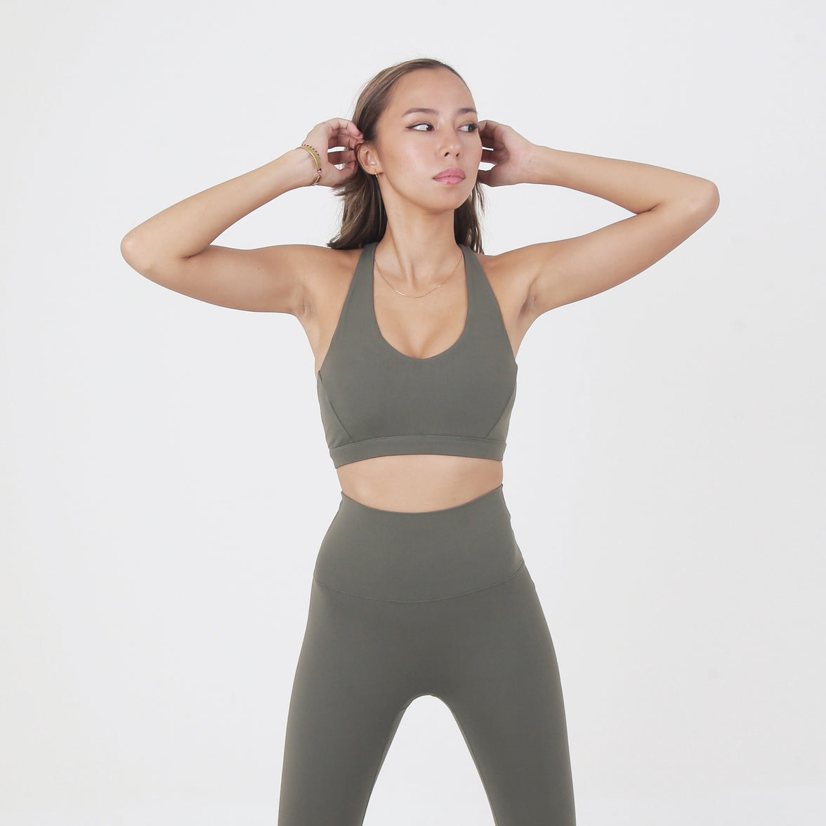 Rylie Racerback Bra - Forest - Urbanized Co. S