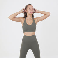 Rylie Racerback Bra - Forest - Urbanized Co. S