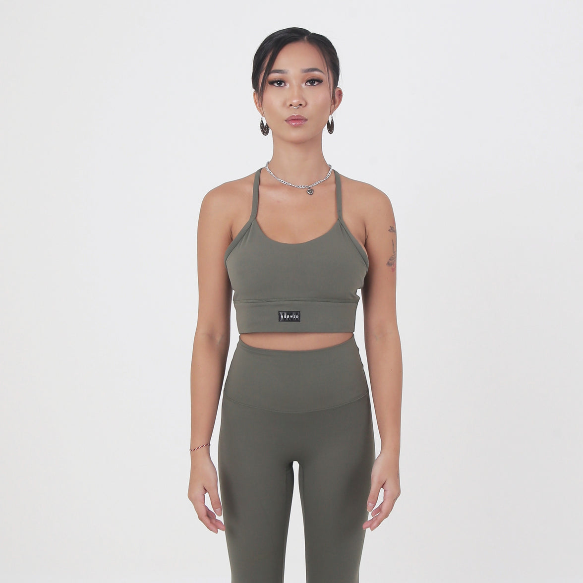 Revitalise Scoop Neck Bra - Forest - Urbanized Co. S