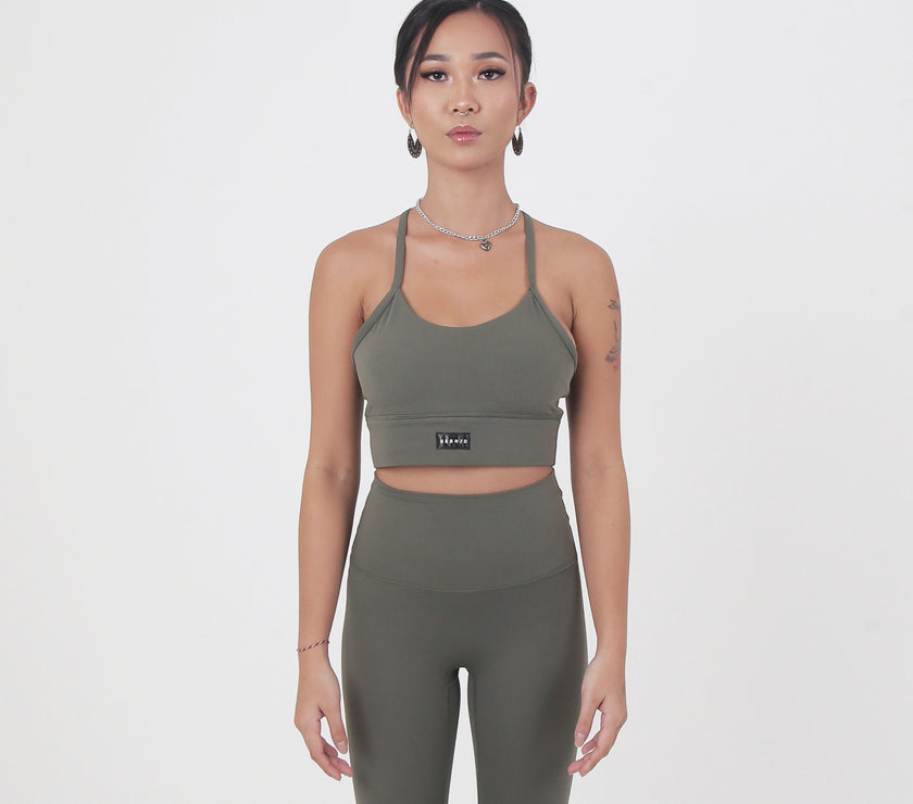 Revitalise Scoop Neck Bra - Forest - Urbanized Co. S