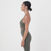 Revitalise Scoop Neck Bra - Forest - Urbanized Co. S