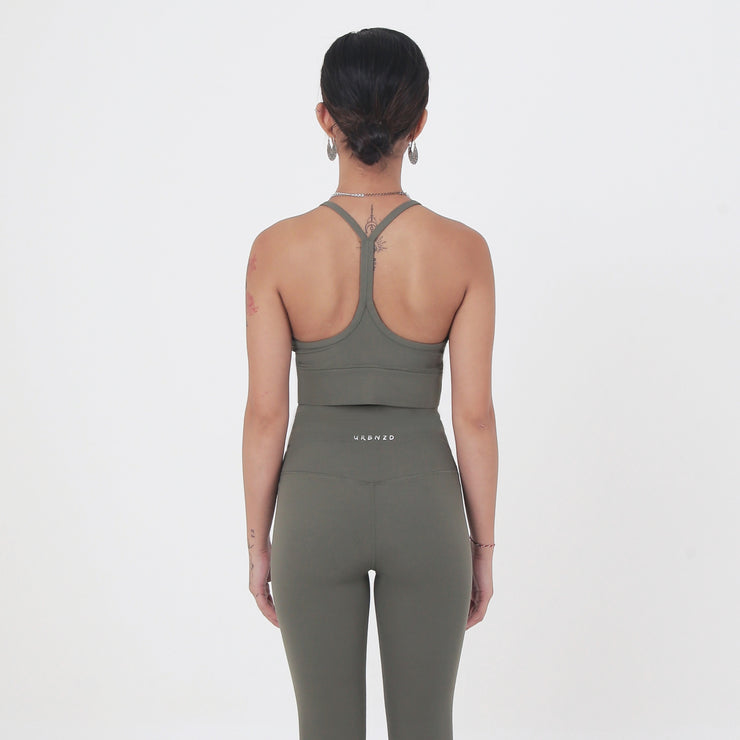 Revitalise Scoop Neck Bra - Forest - Urbanized Co. S