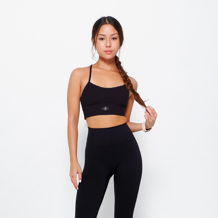Revitalise Scoop Neck Bra - Black - Urbanized Co. S