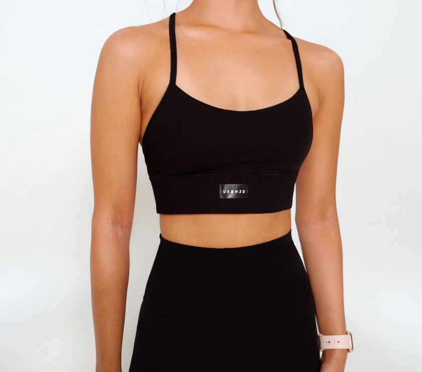 Revitalise Scoop Neck Bra - Black - Urbanized Co. S