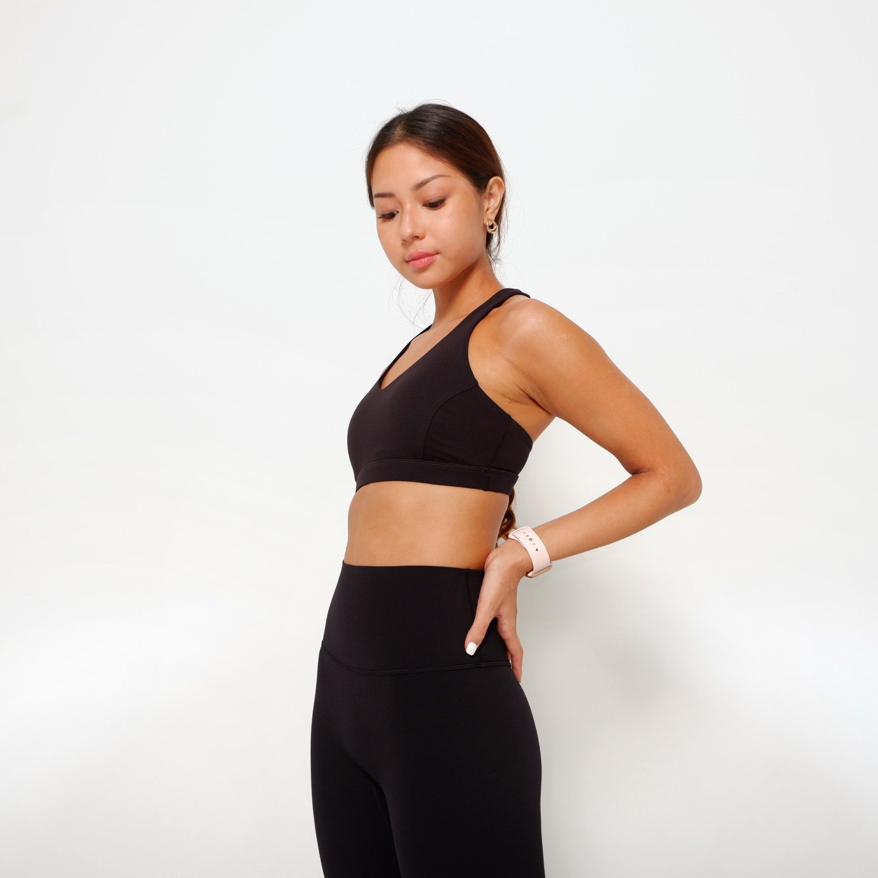 Rylie Racerback Bra - Black - Urbanized Co. S