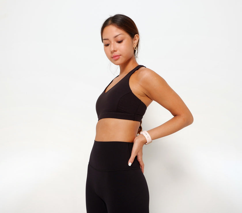 Rylie Racerback Bra - Black - Urbanized Co. S