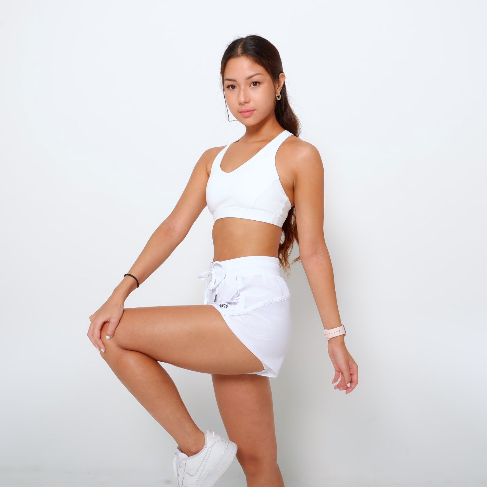 Rylie Racerback Bra - White - Urbanized Co. S