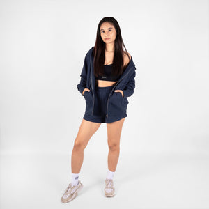 French Terry Oversized Jacket - Midnight - Urbanized Co. S/M