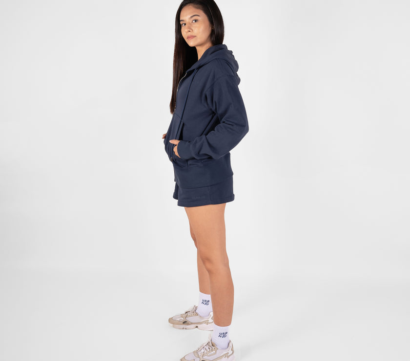 French Terry Oversized Jacket - Midnight - Urbanized Co. S/M