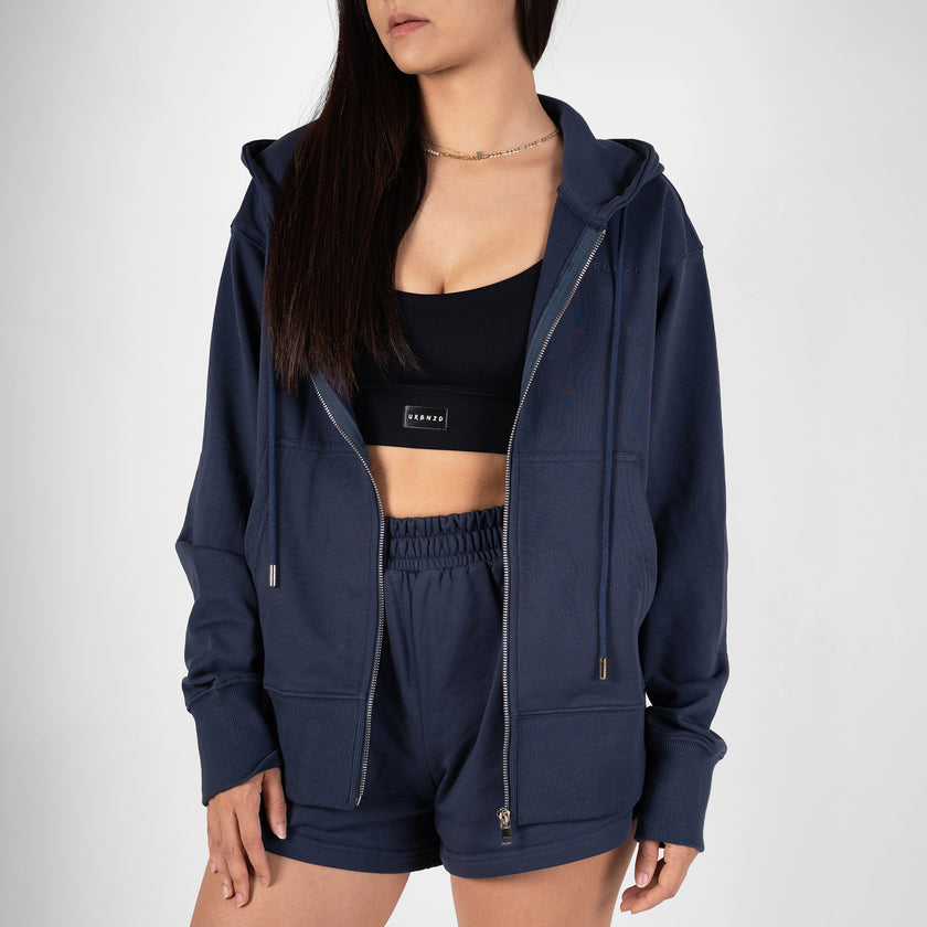 French Terry Oversized Jacket - Midnight - Urbanized Co. S/M