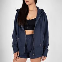French Terry Oversized Jacket - Midnight - Urbanized Co. S/M