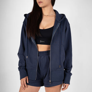 French Terry Oversized Jacket - Midnight - Urbanized Co. S/M