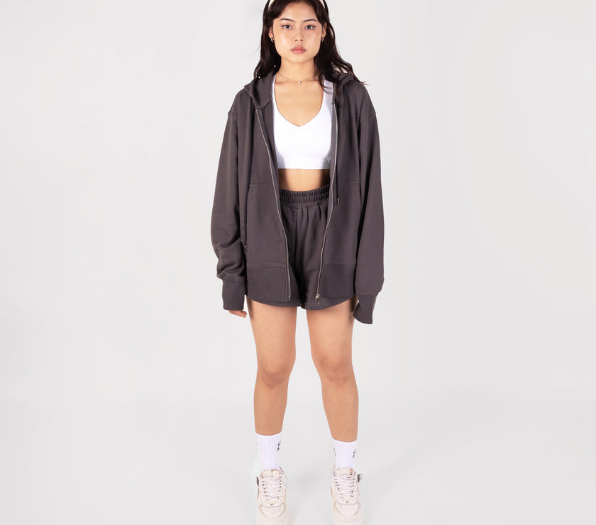French Terry Oversized Jacket - Midnight - Urbanized Co. S/M