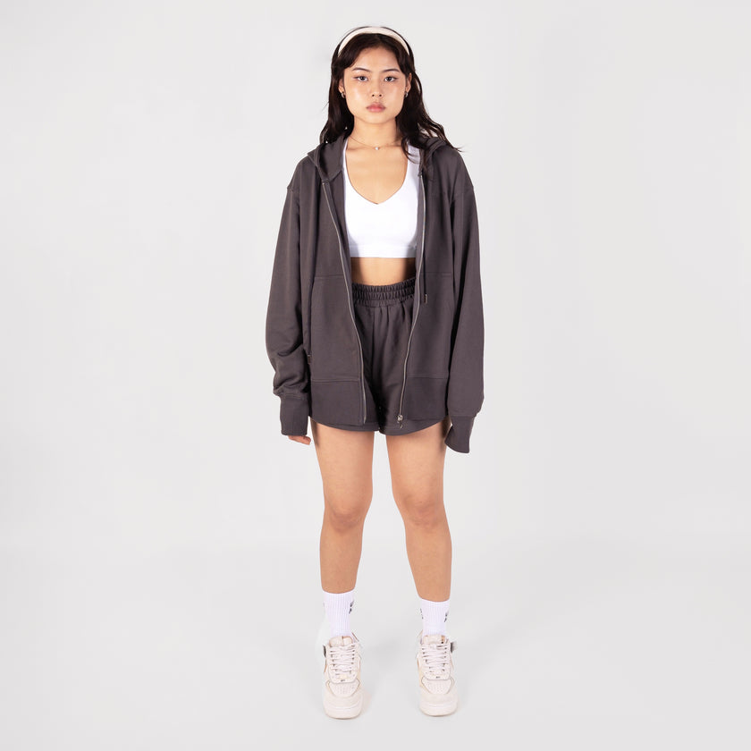 French Terry Oversized Jacket - Midnight - Urbanized Co. S/M