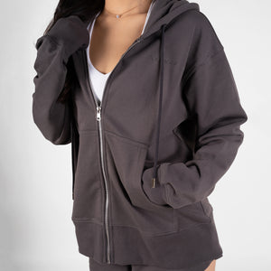 French Terry Oversized Jacket - Midnight - Urbanized Co. S/M